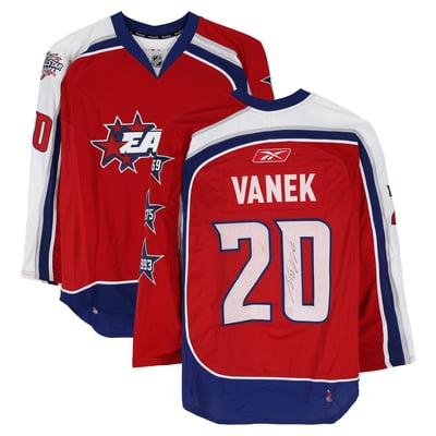 Thomas Vanek Eastern Conference Autographed Fanatics Authentic Game-Used #20 Red Jersey from the 2009 NHL All-Star Game 