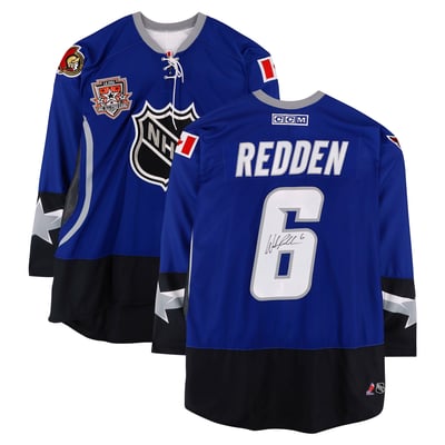 Wade Redden Team North America Autographed Fanatics Authentic Game-Used #6 Blue Jersey from the 2002 NHL All-Star Game 
