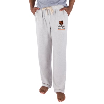 NHL Concepts Sport Vintage Logo Mainstream Terry Tri-Blend Pants - Oatmeal