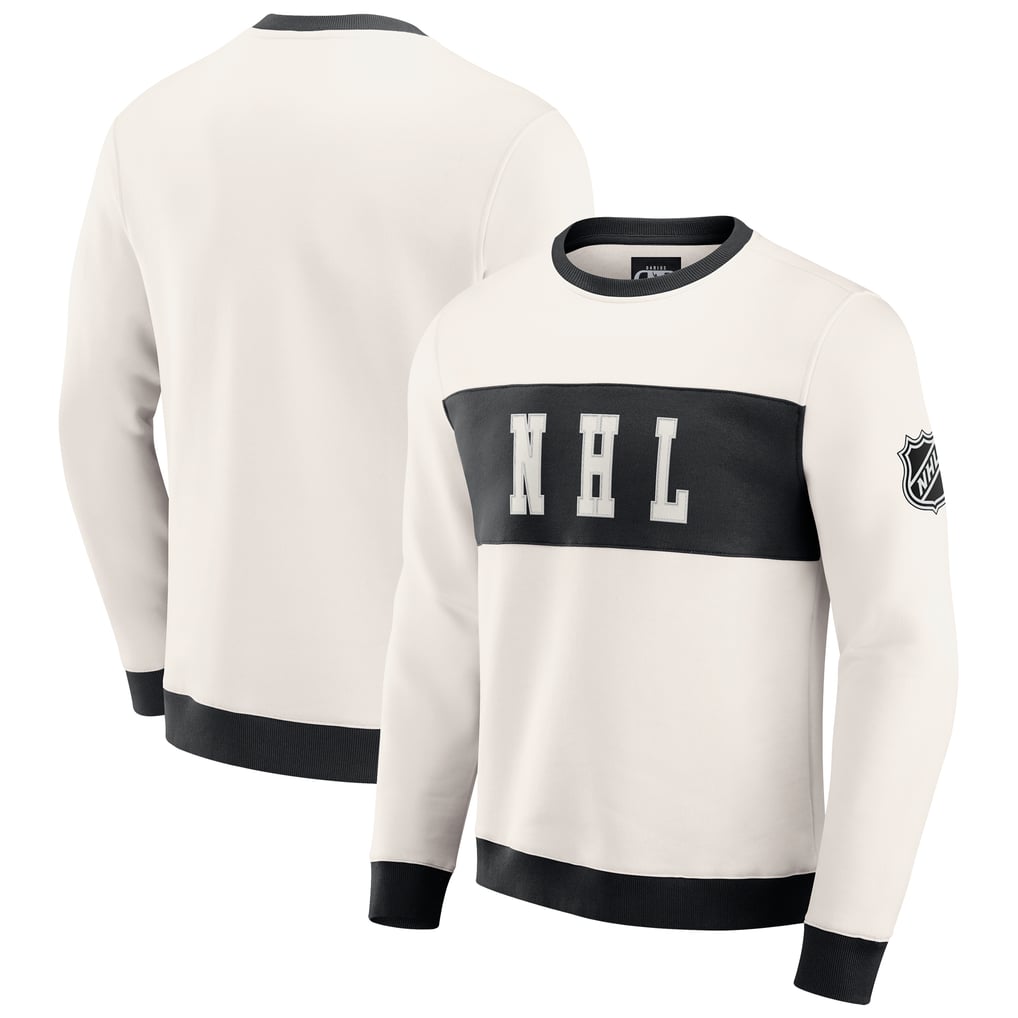  NHL-Logo Darius Rucker Collection by Fanatics Colorblock Pullover Sweatshirt - Cream