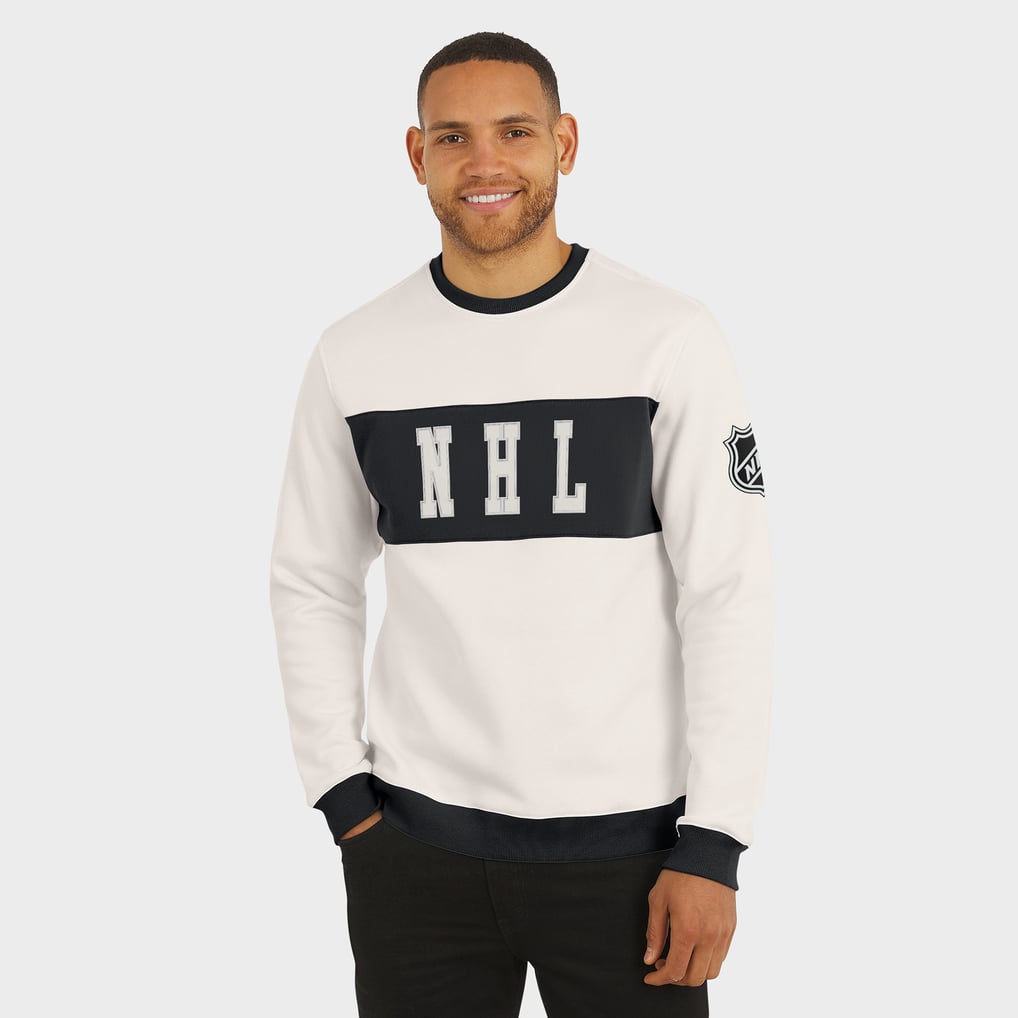  NHL-Logo Darius Rucker Collection by Fanatics Colorblock Pullover Sweatshirt - Cream