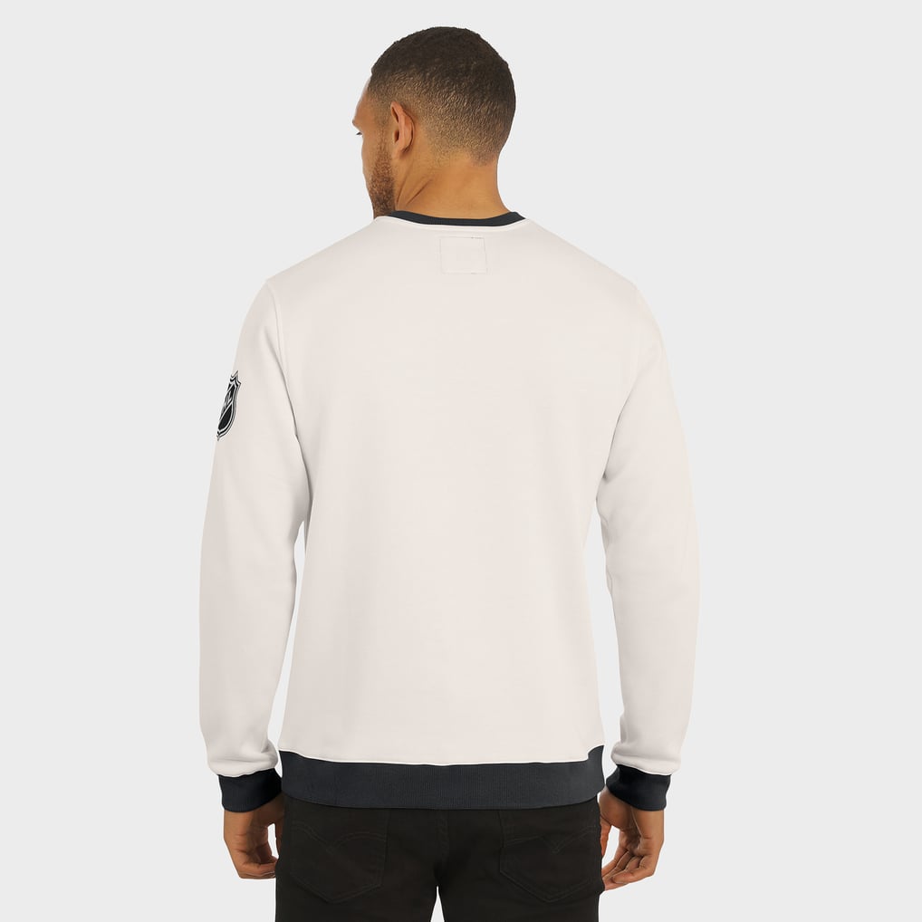  NHL-Logo Darius Rucker Collection by Fanatics Colorblock Pullover Sweatshirt - Cream