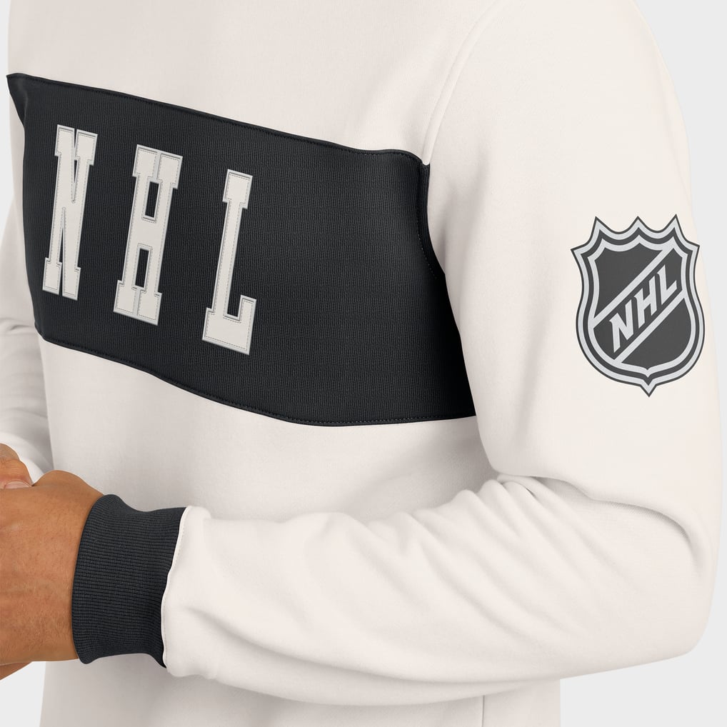  NHL-Logo Darius Rucker Collection by Fanatics Colorblock Pullover Sweatshirt - Cream