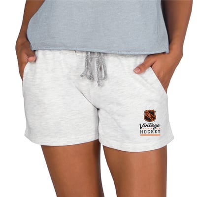  NHL Concepts Sport Women's Mainstream French Terry Tri-Blend Shorts - Oatmeal