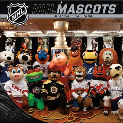 NHL Mascots 12" x 12" 2027 Wall Calendar