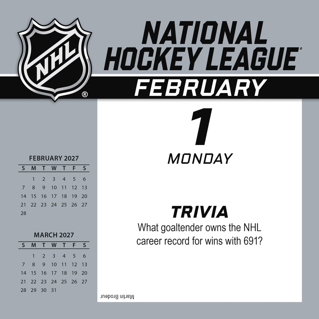 NHL Multi-Team 2027 Box Calendar