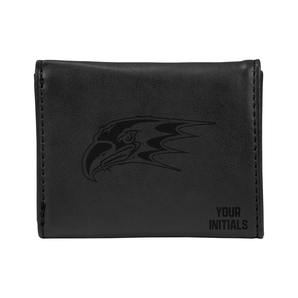 Niagara Purple Eagles Personalized Trifold Wallet - Black