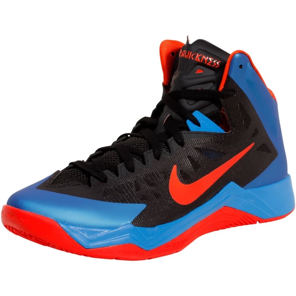 Nike Zoom Hyperquickness Basketball Shoes - Black/Game Royal  display picture 1