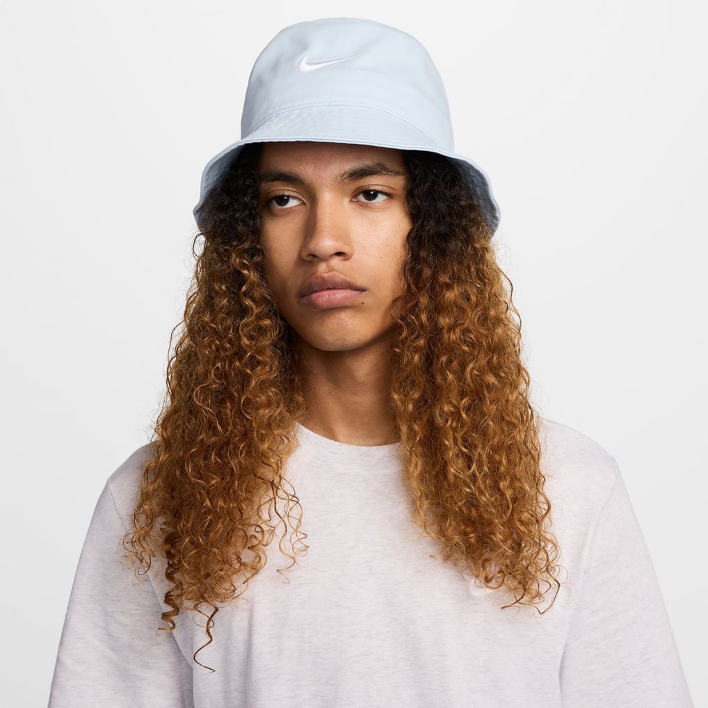 Nike Light Blue Embroidered Swoosh Bucket Hat Nike Apex Swoosh Bucket Hat – DTLR main image 2