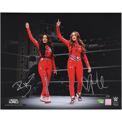 Nikki & Brie Bella The Bella Twins WWE Autographed 16" x 20" Dual Spotlight Photograph - Limited Edition #1/99