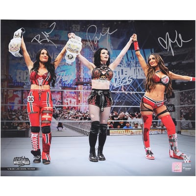 Nikki Bella, Brie Bella & Paige WWE Autographed Fanatics Authentic 16" x 20" WrestleMania 42 Celebration Photograph 