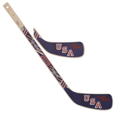 Noah Hanifin US Hockey Autographed Fanatics Authentic 2026 Winter Olympics Mini Wood Stick
