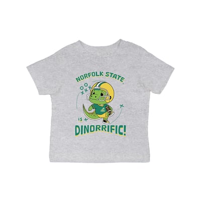 Norfolk State Spartans Vive La Fete Infant Dinorrific T-Shirt - Gray
