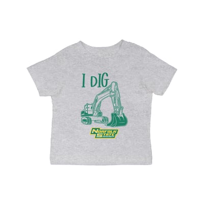 Norfolk State Spartans Vive La Fete Infant Excavator T-Shirt - Gray