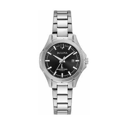 Norfolk State Spartans Bulova Women's Stainless Steel Sport Classic Watch - Black