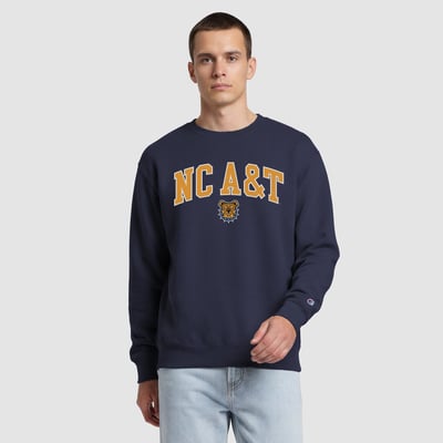  North Carolina A&T Aggies Champion Contrast Sweatshirt - Navy