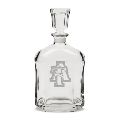 North Carolina A&T Aggies 23.75oz. Crystal Decanter
