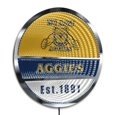 North Carolina A&T Aggies Three-Cell Circular Infinity Light