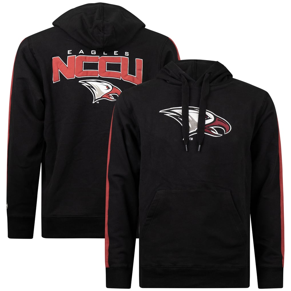 North Carolina Central Eagles FISLL Oversized Stripes Pullover Hoodie - Black