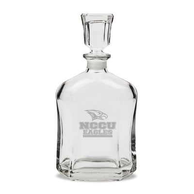North Carolina Central Eagles 23.75oz. Crystal Decanter