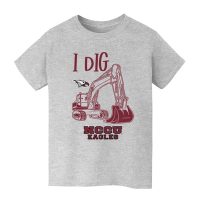 North Carolina Central Eagles Vive La Fete Youth Excavator T-Shirt - Gray