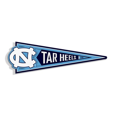 North Carolina Tar Heels IDNA 23" 3D Pennant Wall Art