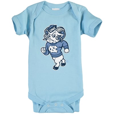 North Carolina Tar Heels Two Feet Ahead Infant Big Logo Bodysuit - Carolina Blue
