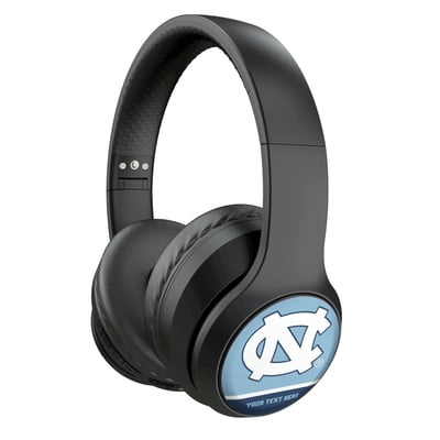 North Carolina Tar Heels Keyscaper Personalized Endzone Solid Wireless Bluetooth Headphones With Case