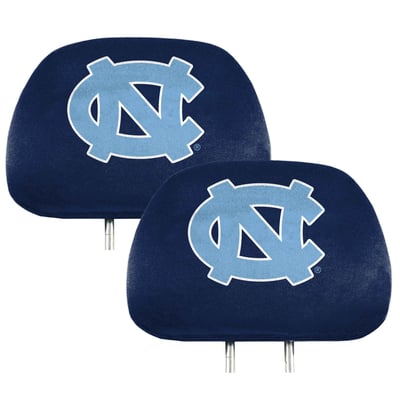 North Carolina Tar Heels Logo Brands Printed Two-Pack Headrest Covers