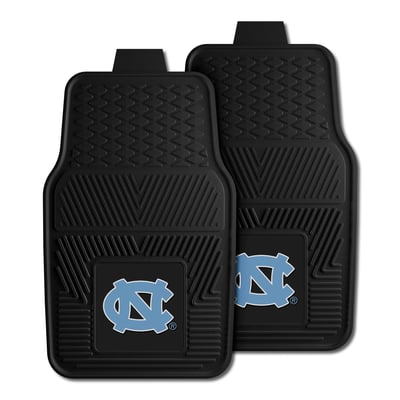 North Carolina Tar Heels Logo Brands Two-Piece Vinyl Car Mat Set