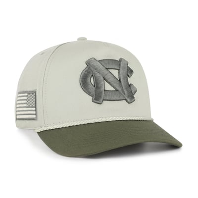 North Carolina Tar Heels '47 Operation Hat Trick Rope Hitch Adjustable Hat - Light Green/Hunter Green
