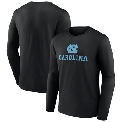 North Carolina Tar Heels Lockup Team Long Sleeve T-Shirt - Black