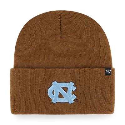 North Carolina Tar Heels Carhartt x '47 Cuffed Knit Hat - Brown
