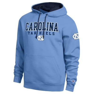  North Carolina Tar Heels Champion Contrast Hoodie - Carolina Blue