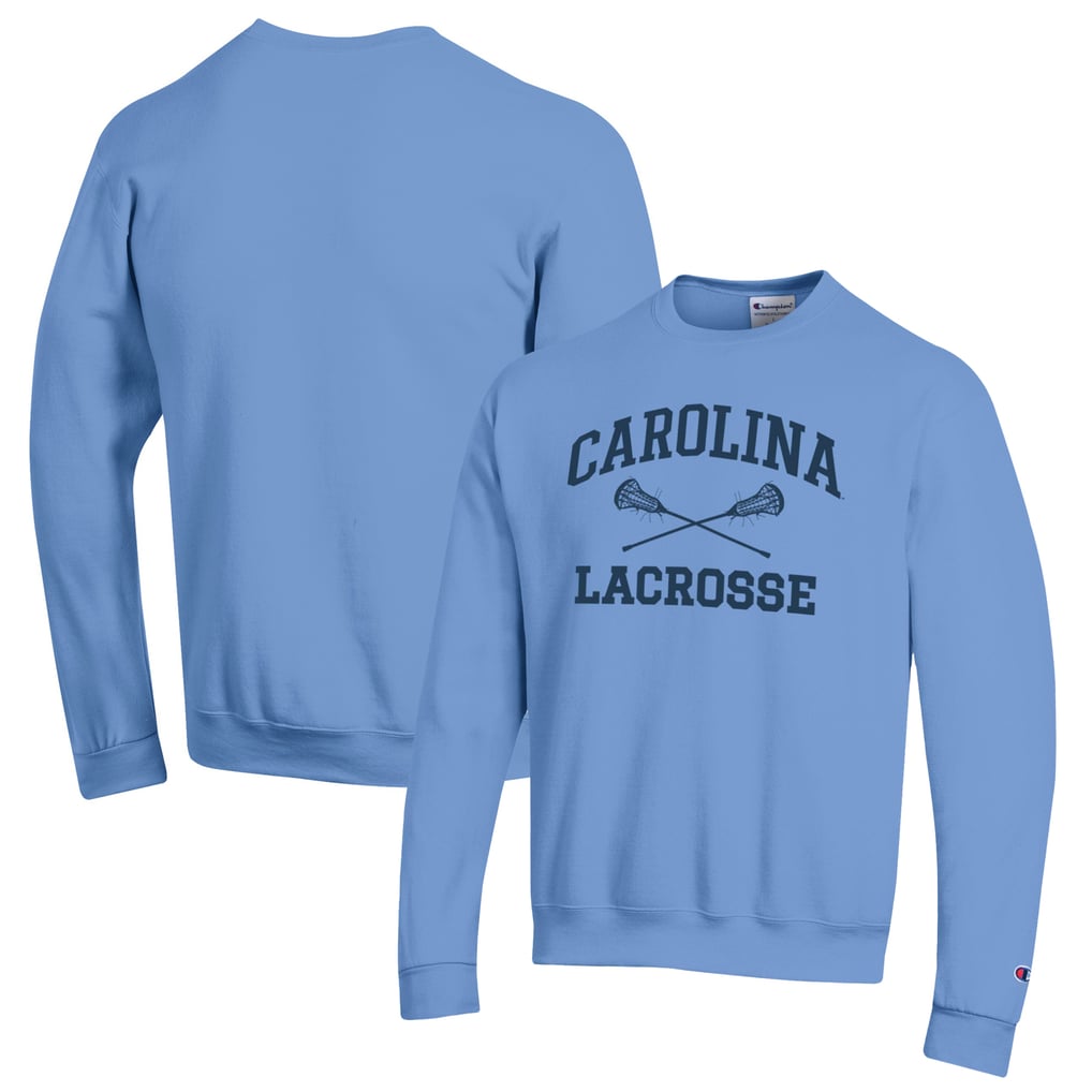 North Carolina Tar Heels Champion Lacrosse Icon Powerblend Pullover Sweatshirt - Carolina Blue