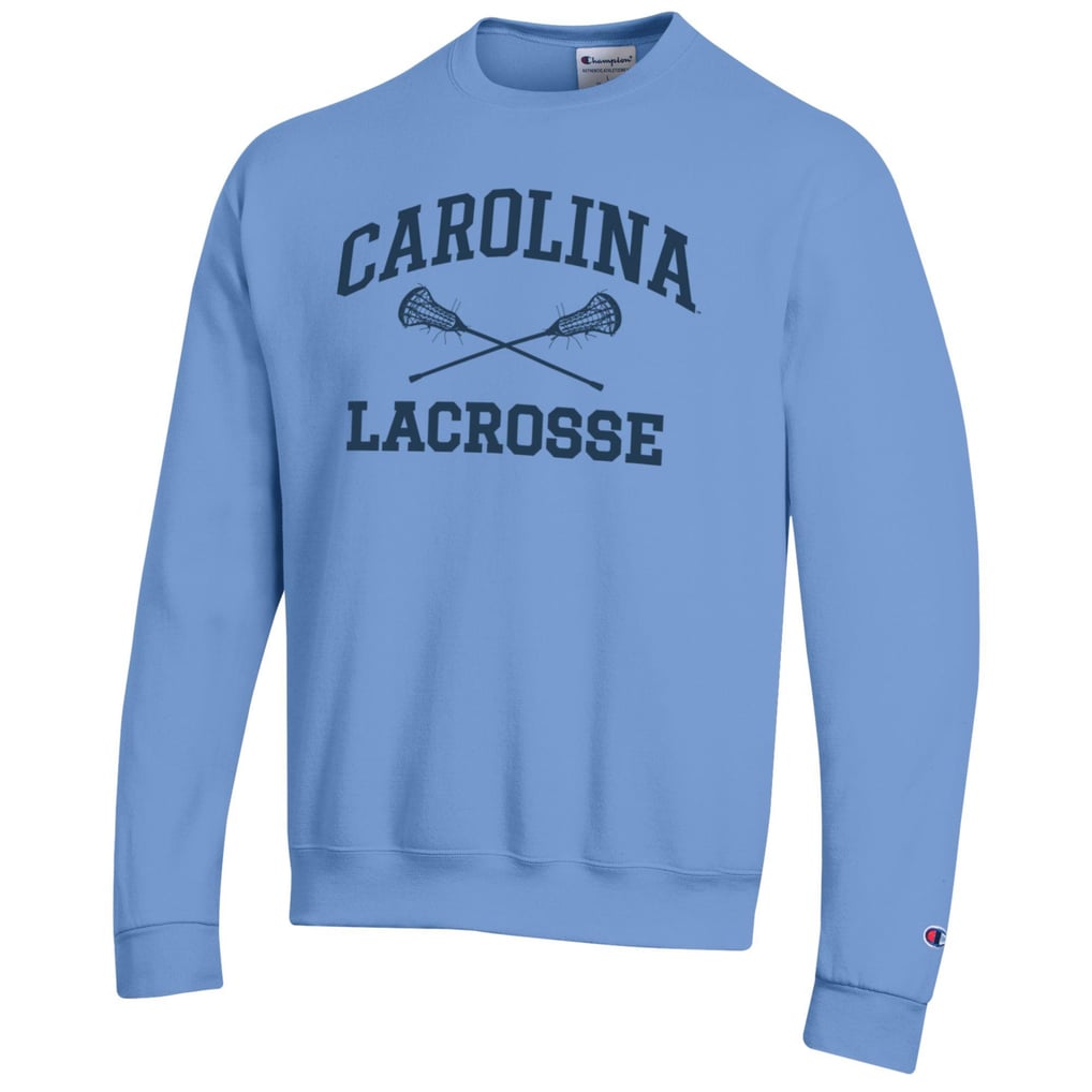 North Carolina Tar Heels Champion Lacrosse Icon Powerblend Pullover Sweatshirt - Carolina Blue
