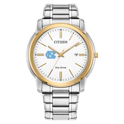 North Carolina Tar Heels Citizen Watch Eco-Drive Two-Tone Steel Watch