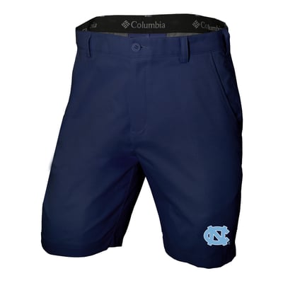 North Carolina Tar Heels Columbia Omni-Wick Lie Angle Shorts - Navy
