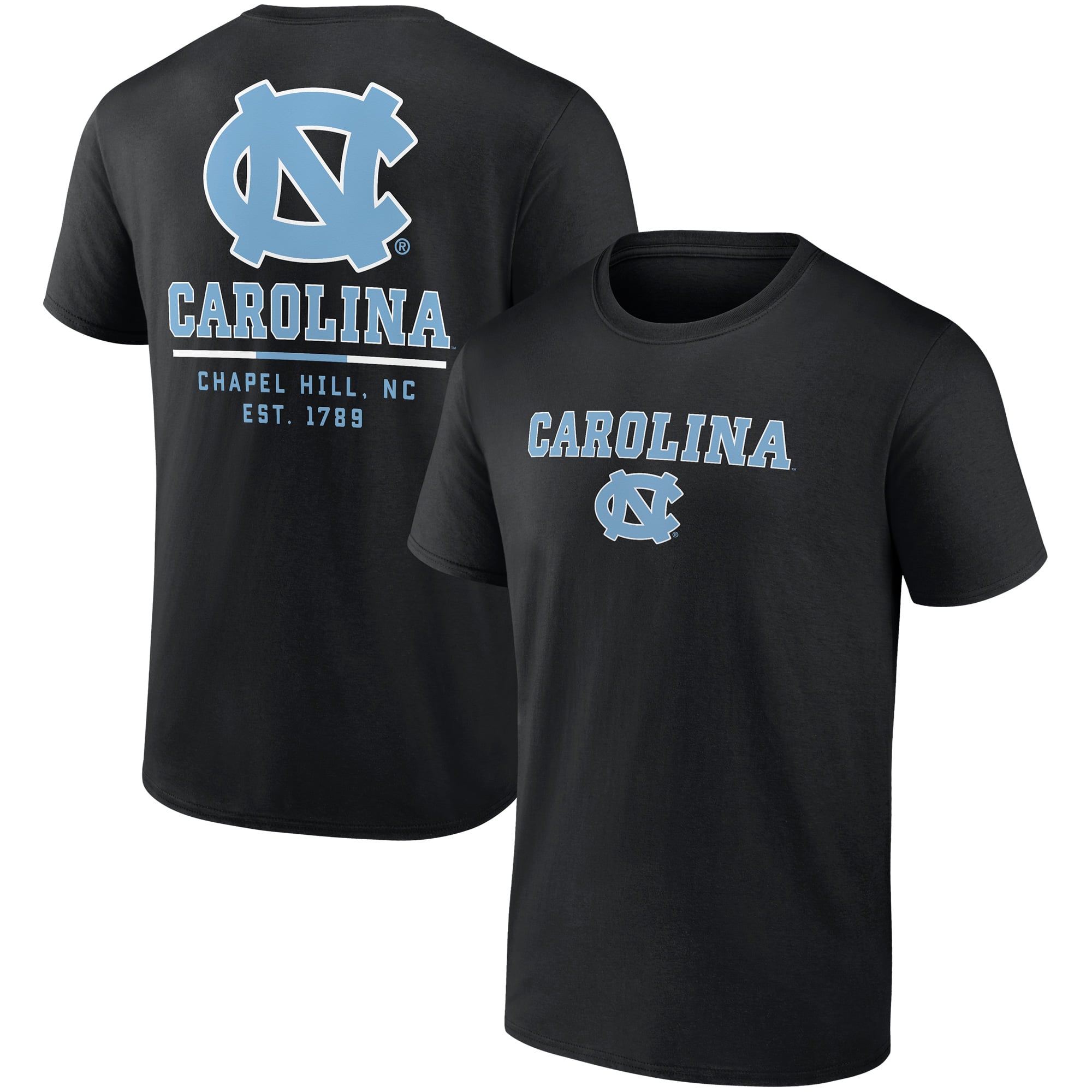 Fanatics North Carolina Tar Heels Black Game Day 2-Hit T-Shirt