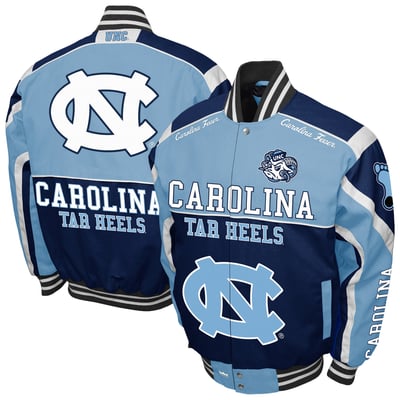 North Carolina Tar Heels Franchise Club Crush Cotton Twill Full-Snap Jacket - Carolina Blue