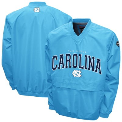 North Carolina Tar Heels Franchise Club Windshell V-Neck Jacket - Carolina Blue