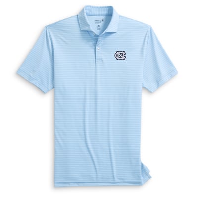  North Carolina Tar Heels johnnie-O Beau Striped Polo - Carolina Blue