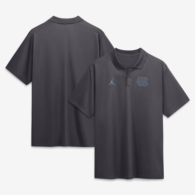  North Carolina Tar Heels Jordan Brand Color Pop Victory Dri-FIT Polo - Anthracite