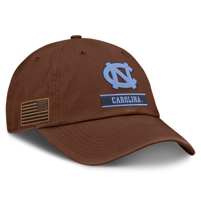 North Carolina Tar Heels Jordan Brand 2026 Military Appreciation Club Adjustable Hat - Brown