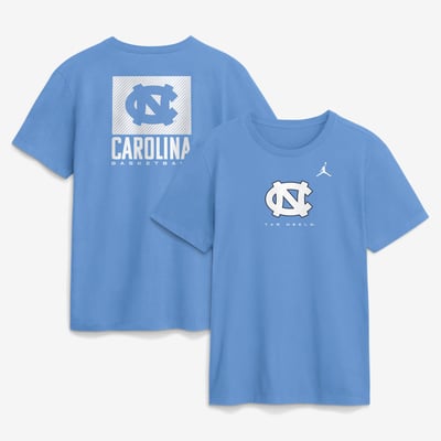 North Carolina Tar Heels Jordan Brand Courtside Dri-FIT T-Shirt - Carolina Blue