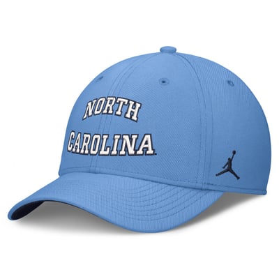  North Carolina Tar Heels Jordan Brand Primetime Team Rise Dri-FIT Flex Hat - Carolina Blue