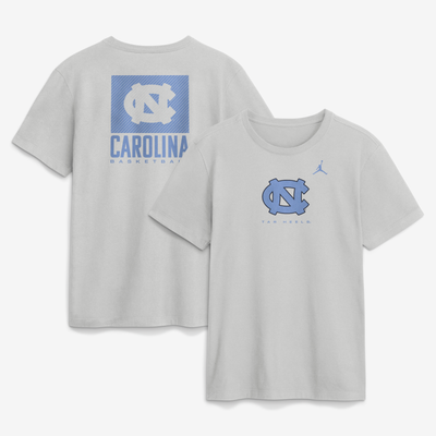  North Carolina Tar Heels Jordan Brand Courtside Dri-FIT T-Shirt - Gray