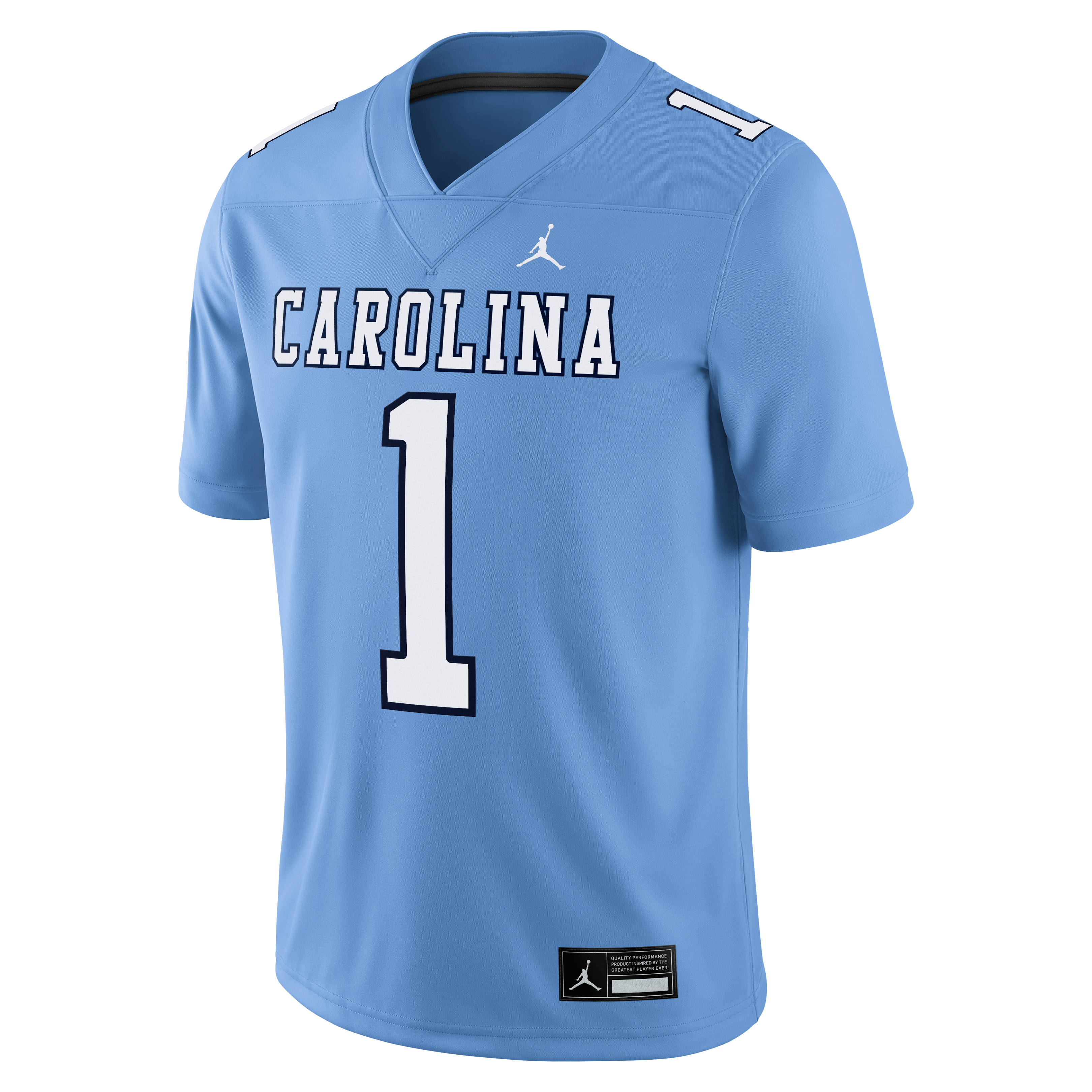 North Carolina Tar Heels Alternate Game Football Jersey Carolina Blue #1