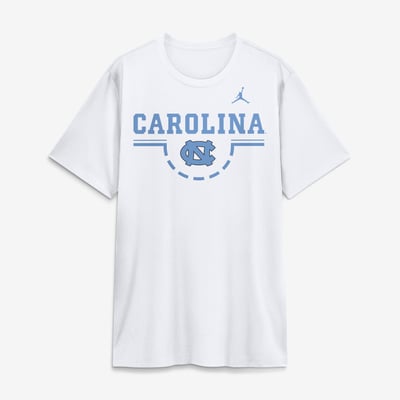  North Carolina Tar Heels Jordan Brand Courtside Legend T-Shirt - White