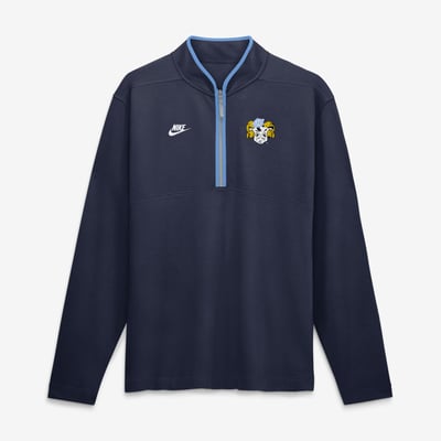  North Carolina Tar Heels Nike Courtside Victory Dri-FIT Half-Zip Pullover - Navy